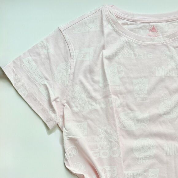 NWT Minnie Mickie Mouse Tee Dress Disney Parks Vacation Spring Break Baby Pink L - Picture 12 of 12